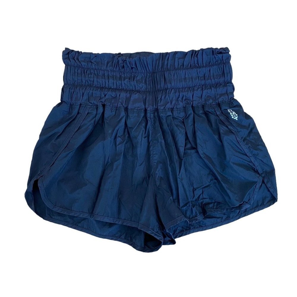 Free People FP MOVEMENT Black The Way Home Shorts High Waist Size Medium